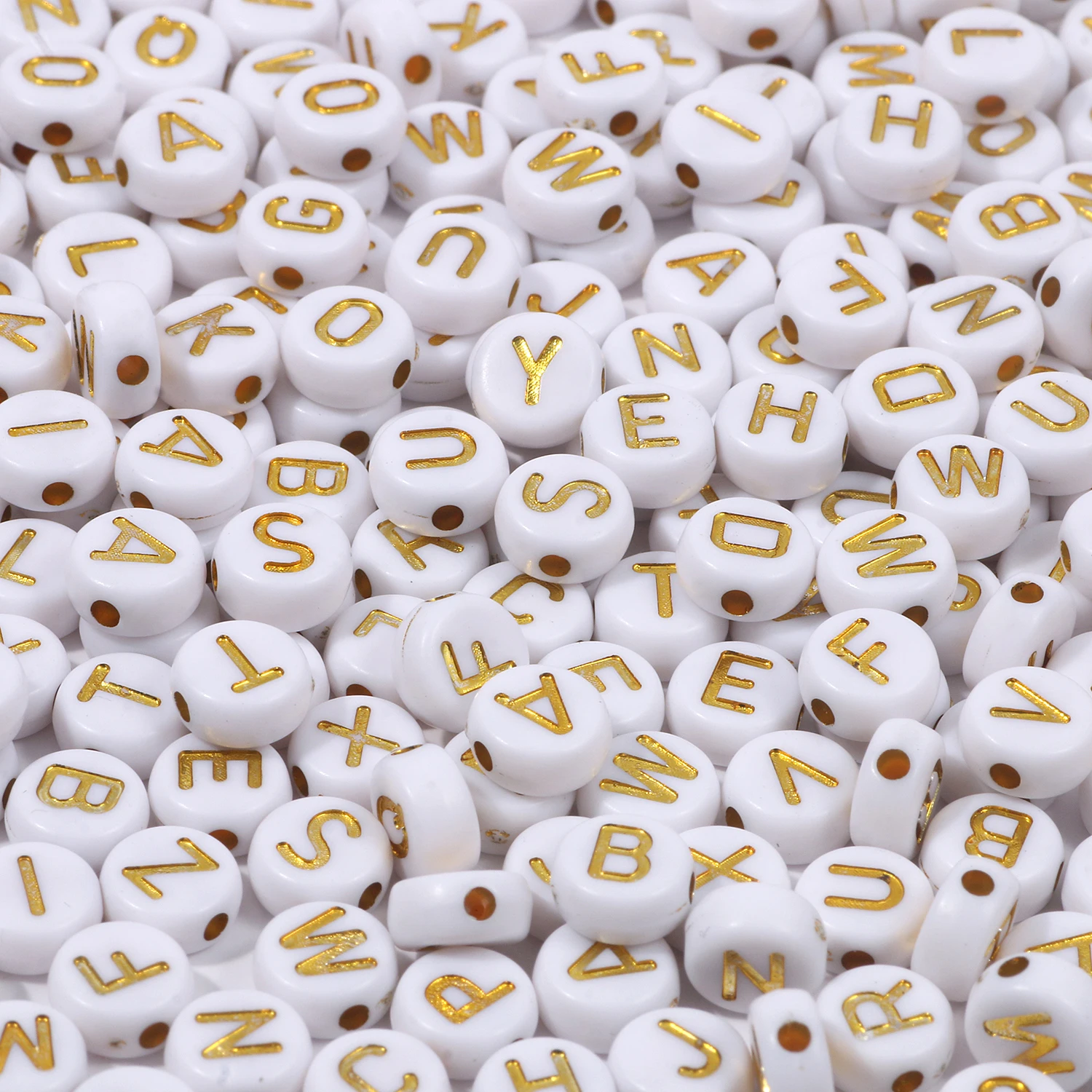 Vibrant Alphabet Acrylic Beads
