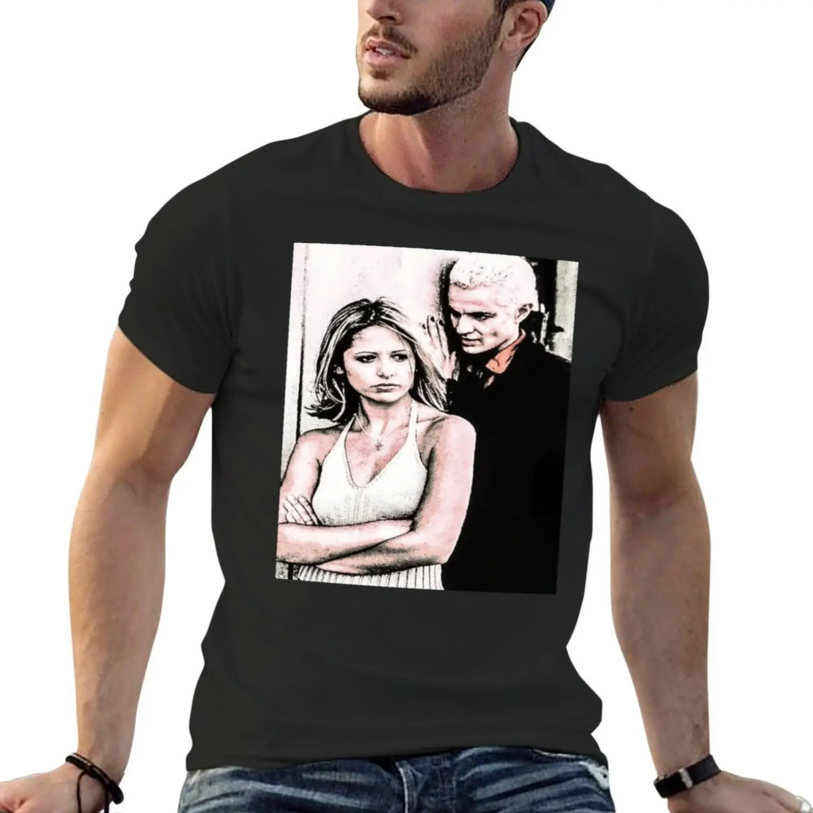 Buffy and Spike T-Shirt customizeds shirts graphic t shirts men