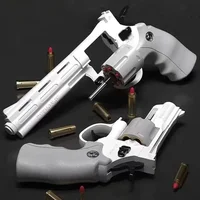 Continuous Firing ZP5 357 Revolver Launcher Pistol Soft Dart Bullet Toy Gun CS Outdoor Game Weapon for Kids Adult 1