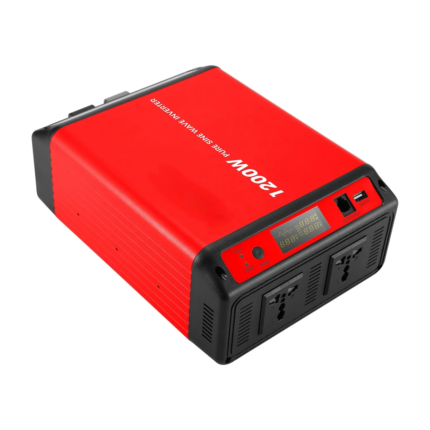 Inverter Per Auto Da 1200 Watt 12 Volt Da Cc A Ca 110 Volt 220 Volt Con Usb 2.4A Auto