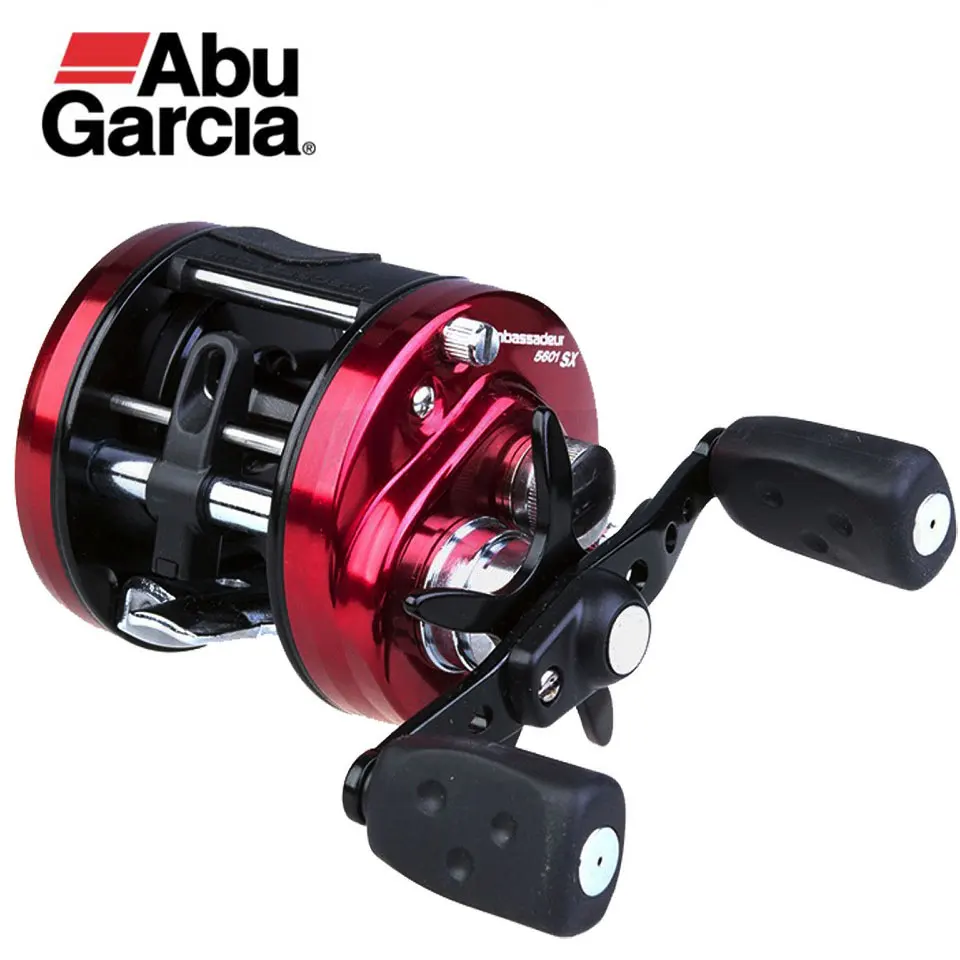 Abu Garcia AMBASSADEUR SX Round Baitcasting reel 5600/5601/6600/6601 5.3:1  6kg Drum Fish Gear 6 Pin Centrifugal Brake System