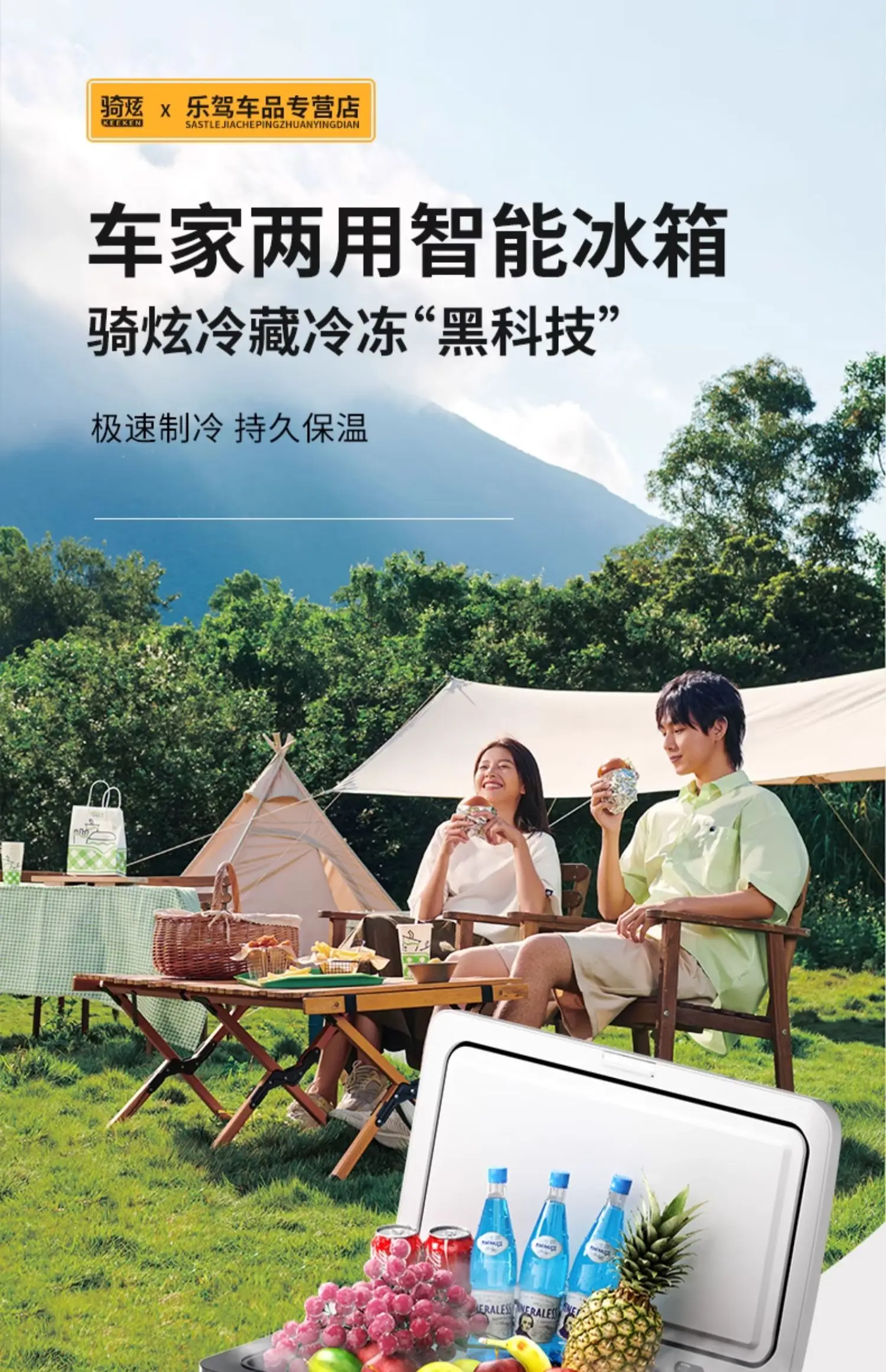 차량용 냉장고 냉장 트럭, 휴대용, 이중 목적 미니 냉장고, 야외 캠핑, 24V