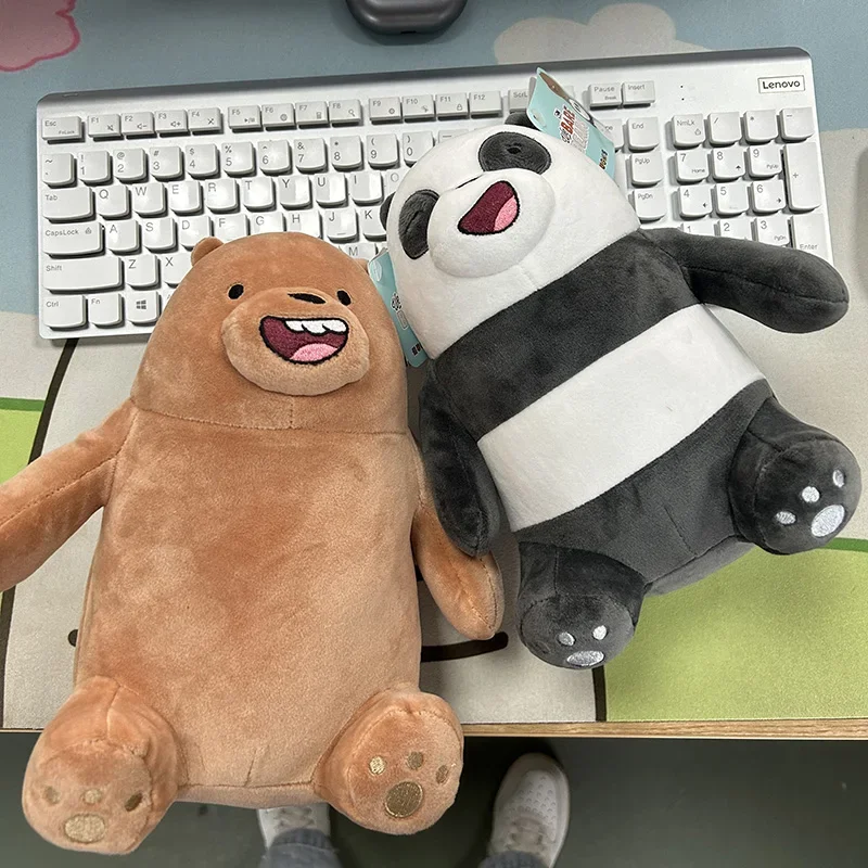 

Free Shipping We Bare Bears Plush Toy Grizzly Panda Ice Bear Cartoon Stuffed Animal Plushies Anime Figure Doll Toys For Kid Gift