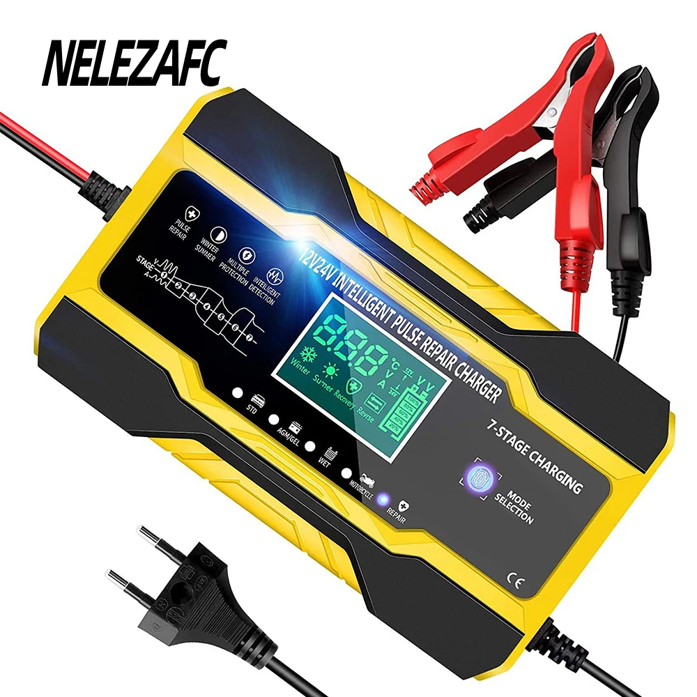 

Зарядное устройство для автомобильного аккумулятора, 12 В, 10 А, 24 В, 5 А