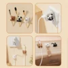 WORTHBUY Cute Desktop Cable Management Self-Adhesive Cord Winder Clip Cable Organizer Holder For Mouse,Earphone,USB,Charging 5