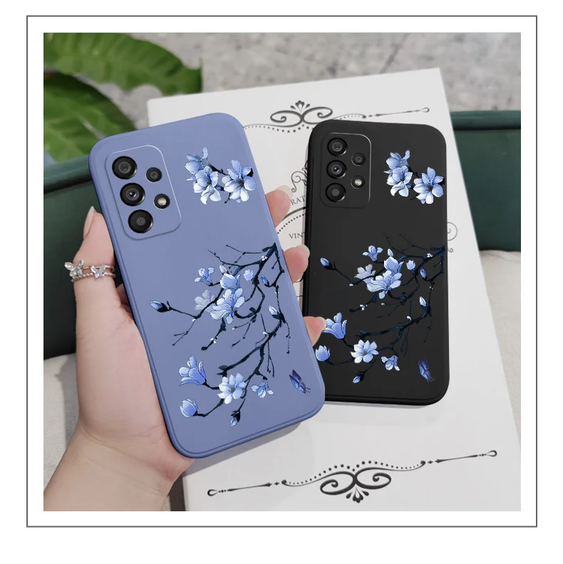 Blooming Orchid Hülle für Samsung Galaxy A73 A53 A33 A23 A13 A03 A72 A52 A52S A32 A22 A12 A02 A02S A71 A51 A31 A21S 4G 5G Abdeckung – Detail 2