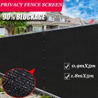 Black Fence Privacy Screen Windscreen ,Heavy Duty Fencing Mesh Shade Net Cover for Wall Garden Yard Backyard Pool with Zip Tie