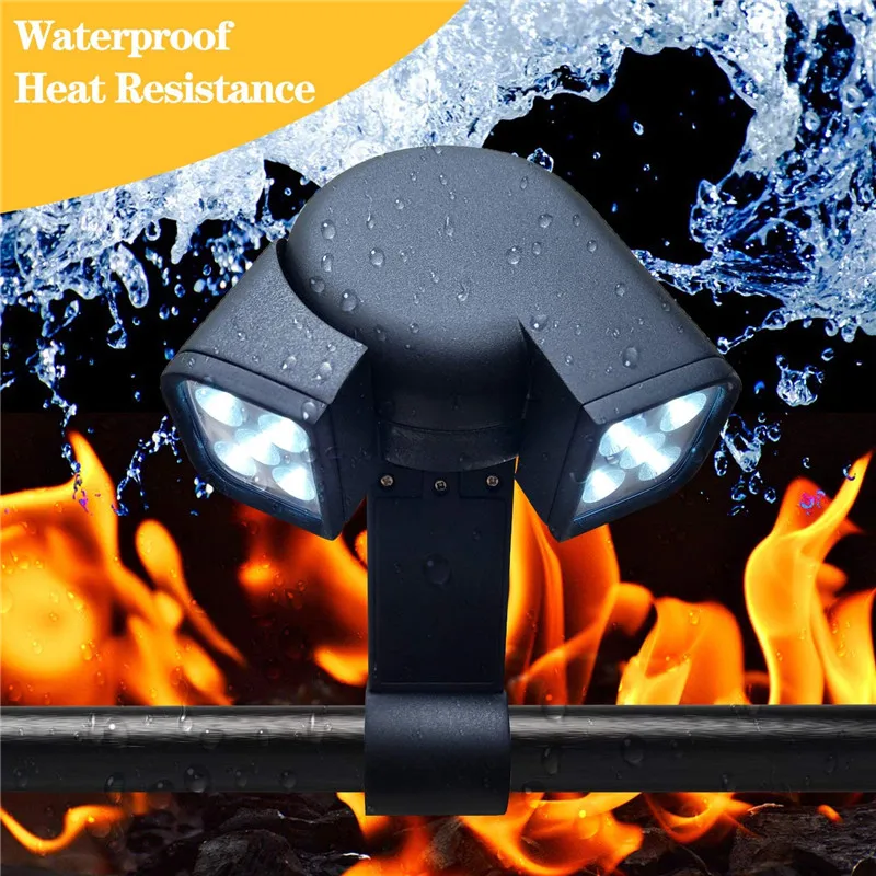 10 LEDs Bbq Grill Light Barbeque Porable 180 Degree Electric Barbecue Grilling Lamp for Outdoor Camp Kitchen Accessories Tools