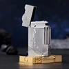 2025 New Classic Sound Brass Lighter Golden Sleeping Mermaid Pattern Retro Kerosene Lighter Fire Man Series Exquisite Men's Gift 2