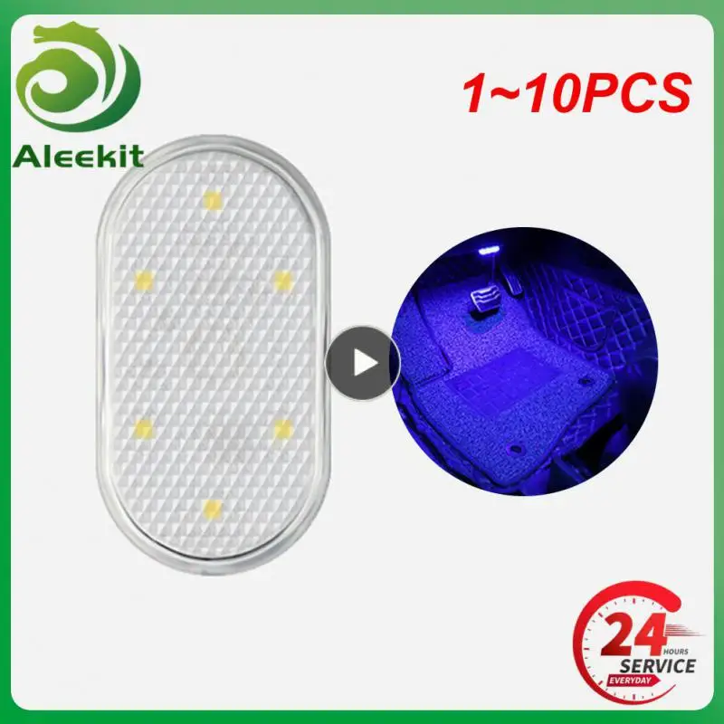 

1~10PCS LED Car Styling Night Light Mini USB Charge Four Color Car Door Light Car Interior LED Sensor Light Touch Sensor Reading