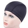 2 pieces package black dome wig cap with elastic band wig making stretchy dome wig caps 1