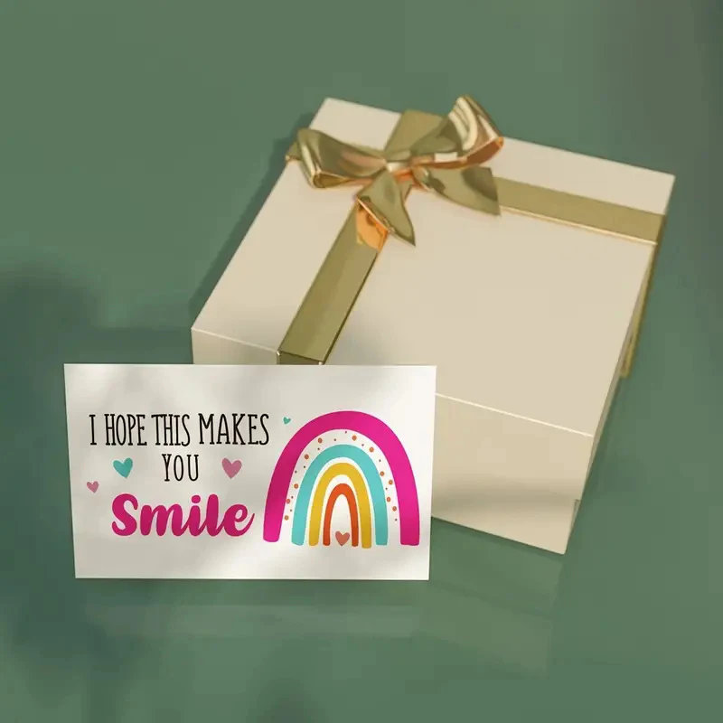 Pack of 50 I Hope This Makes You Smile Thank You Greeting Cards
