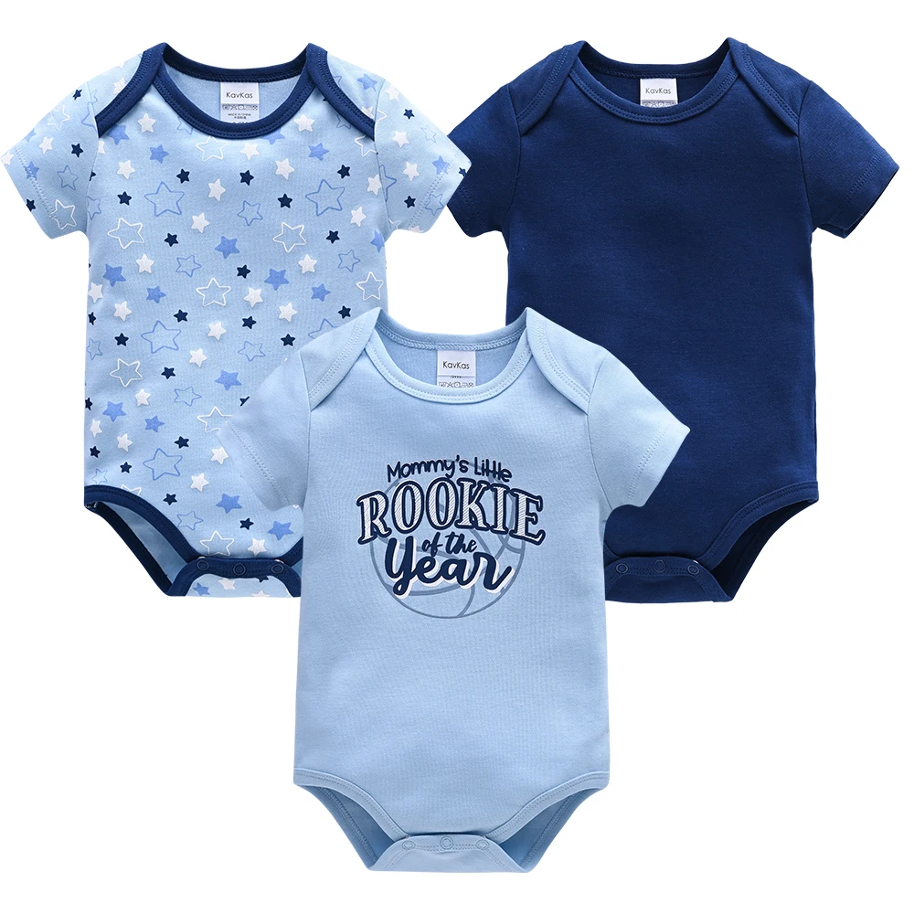 3 개/대  소녀 바디 슈트 Loungewear 바디 슈트 반팔  점프 슈트 Kids Baby Boys Clothes Romper ropa bebe nina