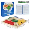 4 Player Shut the Box Wooden Board Games for Kids Adults 4-Sided Shut Party Club Dice Board Box Game Set Interesting Family Game 5