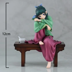 Sitting Pose Anime Figurine with Stool Props - Collectible Girl Statue Doll Gifts - 13CM (Maomao Figurine)