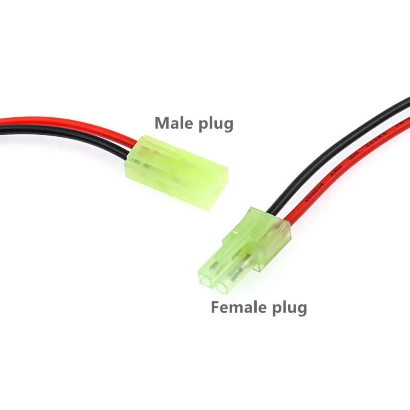2pcs Small EL-2p 2pin male and female plug paired terminal wire Oda Palace plug 4.5mm aerial model connection wire 20cm 30cm