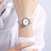 Fashion Small Dial Women's Watch Casual Leather Band Ladies Quartz Wristwatches 6