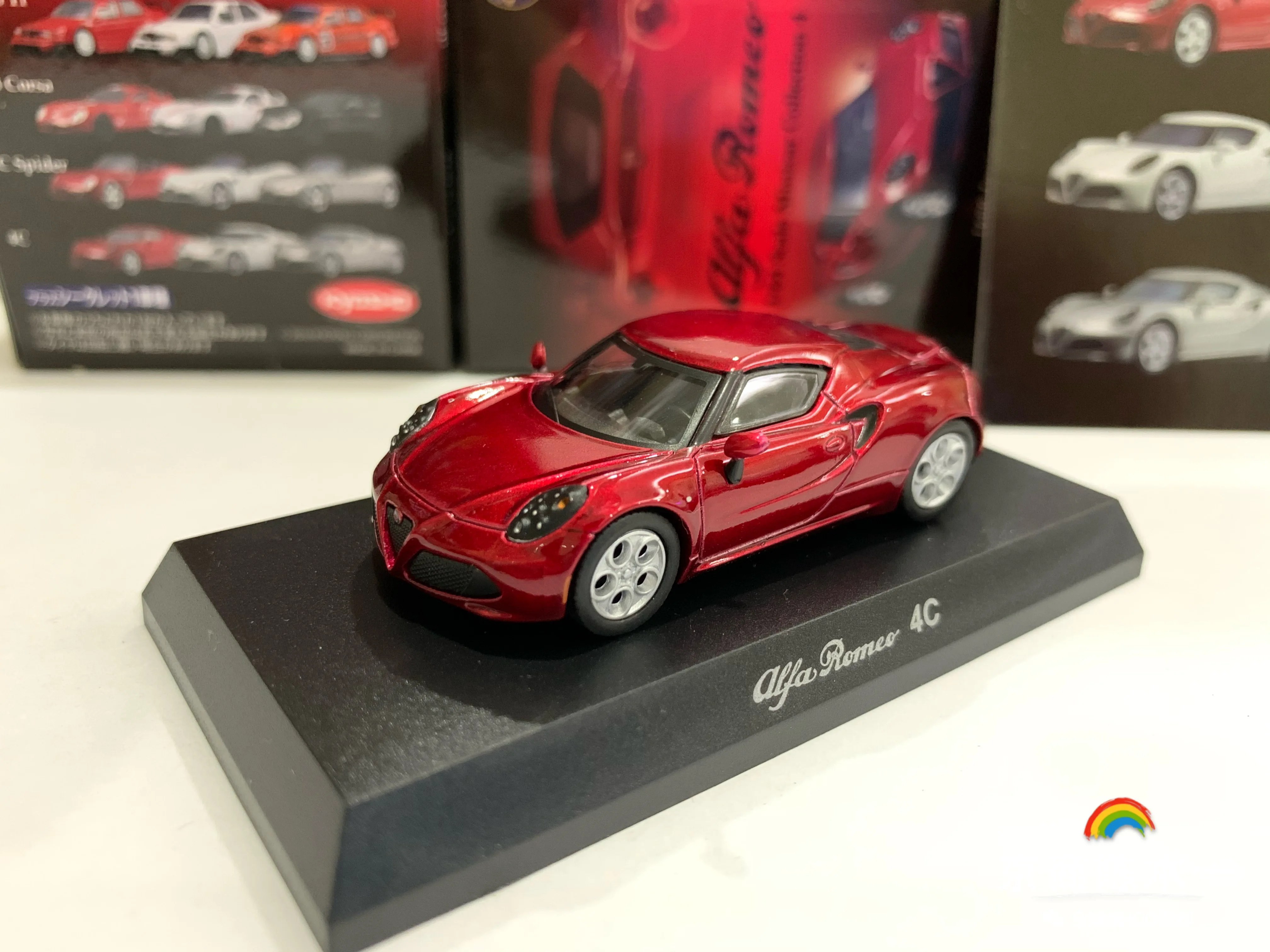 1-64-kyosho-alfa-romeo-4c-collect-die-casting-alloy-trolley-model