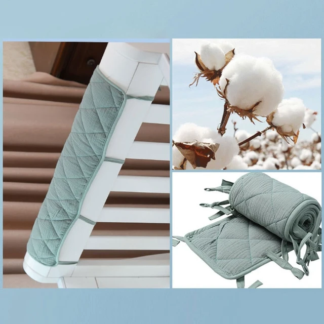 barriere de lit Pare-choc de berceau en coton pour bébé – Image 4