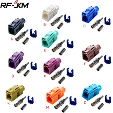 

10PCS Fakra Radio Crimp Female Jack/Plug Connector with Phantom RF Coaxial A/B/C/D/E/F/H/M/K/Z Type For RG316/RG174 Cable