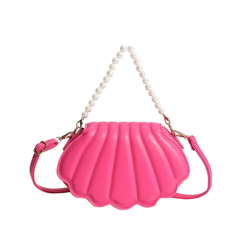 Shell Shoulder Bag Pearl Fashion Chain Crossbody Handbags For Women Casual High-Quality Messenger Versatile Luxury Multicolored