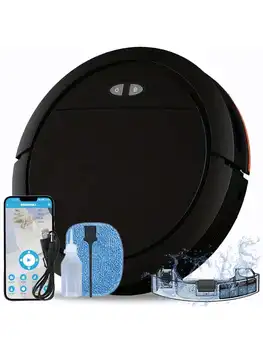 Smart, Wireless, And Efficient Multifunctional Vacuum Cleaner Robot With Powerful Cleaning Capabilities, Designed For Long-Lasti 1