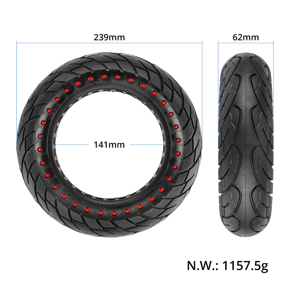 

10x2.5 Solid Tire For Max G30 Scooter 60/70-6.5 Solid Tyre 10 Inch Tire Non-slip Tires Electric Scooter Accessories
