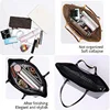 Podcore Purse Organizer for Tote Bag Handbag Organizer Insert with Compartments Black Brown Coffee Purse Inserts for Storage 3