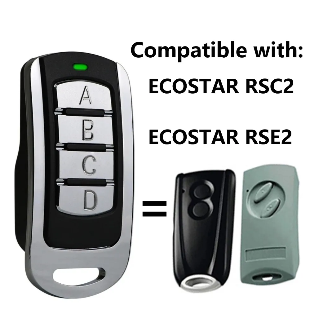 Remote control HORMANN ECOSTAR RSC2, RSE2 Compatible Remote control 433,92Mhz Transmitter Rolling code 433 MHZ Garage Door Opene door remote control 433 mhz silvelox transmitter silvelox mhz 2007 quarz saw remote control copier rolling code can opener