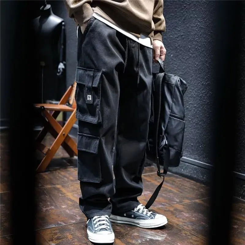 Casual pants men's cropped pants winter workwear fashionable pocket