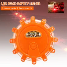 Lumière magnétique de sécurité en bord de route, feux de sauvetage, stroboscope d'avertissement, lampes de poche pour voiture, IP44 