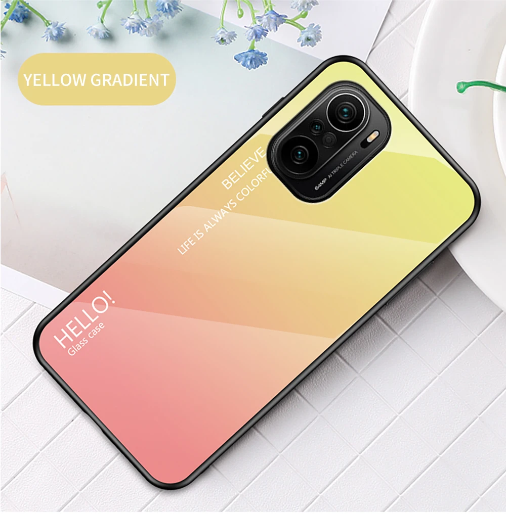 Poco X3 NFC X4 Pro Custodia DECLAREYAO Custodia rigida in vetro per Xiaomi Poco F4 GT F3 F2 Pro M3 M4 Custodia Cornice in silicone Ultra sottile_voghion.com