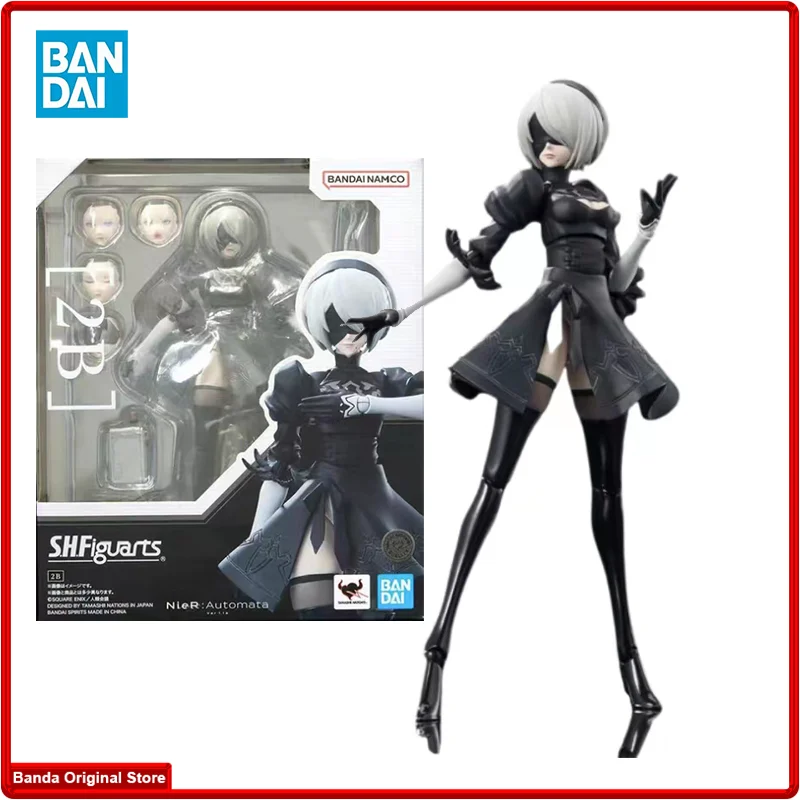 

Коллекция 100% оригинальных фигурок Bandai S.H. Фигуртс SHF NIER AUTOMATA 2B аниме, коллекционные фигурки, модели игрушек