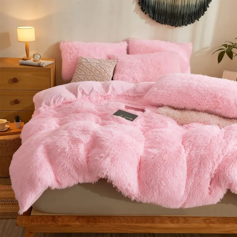 Super Soft Plush Duvet Cover Bedding Set