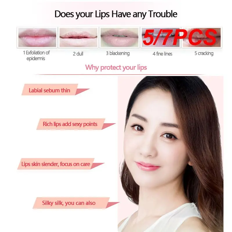 

5/7PCS Warm Color Change Lip Glaze Transparent Moisturizing Lipstick Lasting Waterproof Lip Gloss Nourish Lip Care Maquiagem