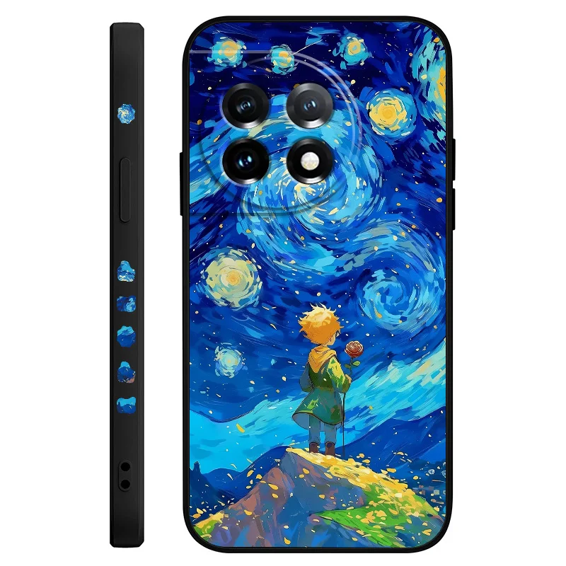Starry Sky Prince Liquid Silicone Phone Case Cover