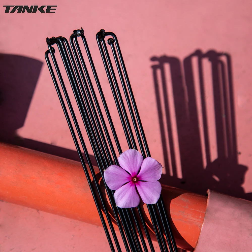 Bicycle Spokes Bicycle Spokes Wire With Nipples For 26/27.5/29 Inch Wheel MTB Road Bike 304Stainless Steel High Strength 36pcs