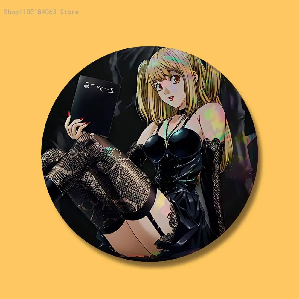 D-Death N-Note Misa L Yagami Abzeichen Knopf Runde kreative Pin Brosche Abzeichen Tasche Dekor Zubehör Fans sammeln Freunde Geschenke – Detail 9