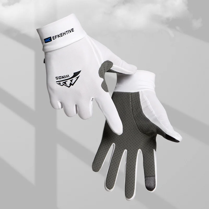 Ice Silk Gloves Men's Summer Thin Outdoor Riding Anti Slip Fishing