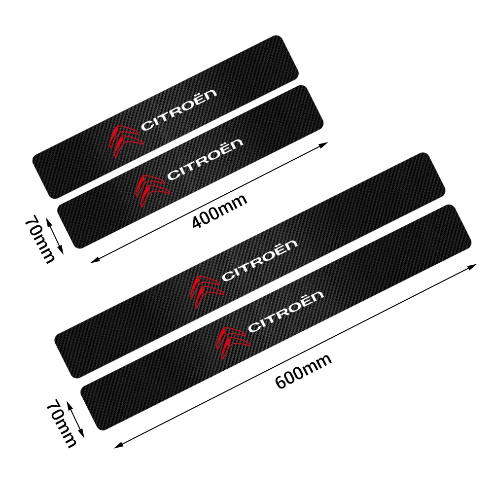 4 Stuks Auto-instaplijsten Beschermstrips Voor Citroen C4 4 Stuks Auto-instaplijsten Beschermstrips Voor Citroen C4
