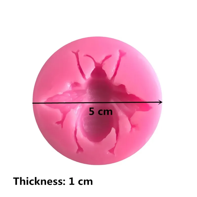 Bee Silicone Mold DIY Chocolate Fondant Mold Cream Cake Decoration Scented Soap Candle Making Soap Molds Resin Molds