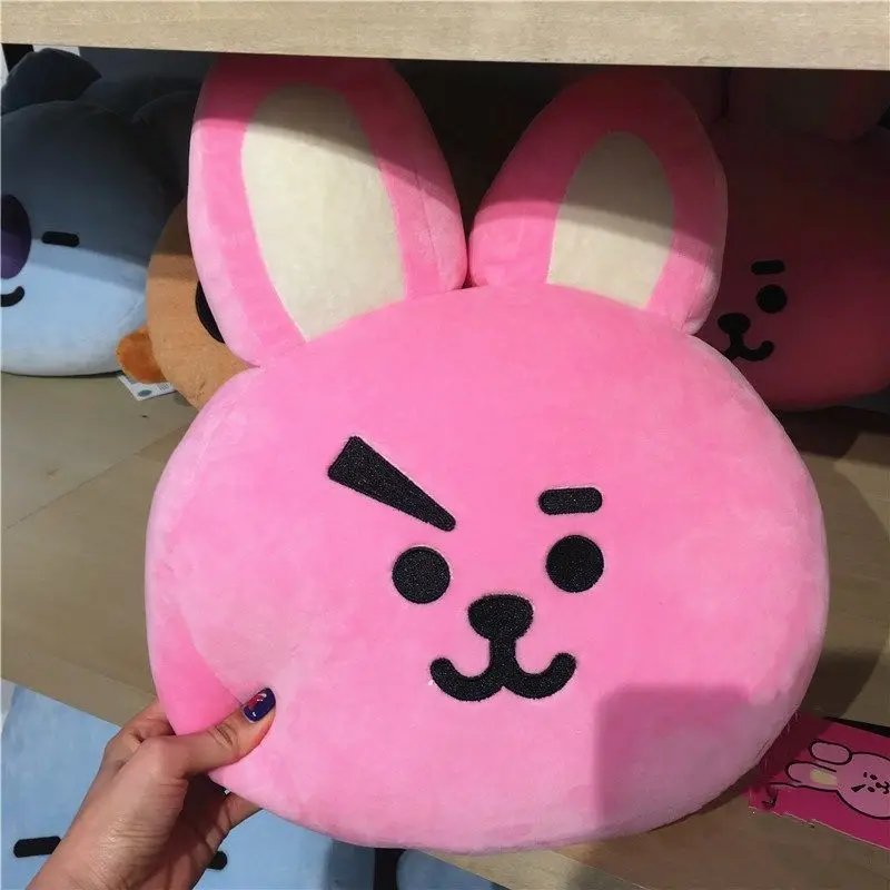 30x40cm BT21 Doll Pillow COOKY TATA Anime Kawaii Plush Toy Mang Koya Girl Bedroom Sofa Pillow Toy Cartoon Decoration Kids Gift