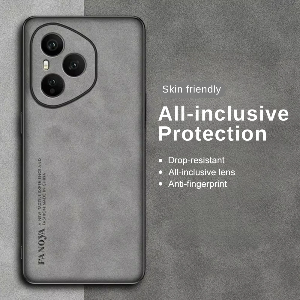 For Honor 400 Pro Sheepskin Matte Hard Back Case with Camera Protection and Shockproof Soft Frame Cover