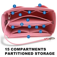 Multiple Colour Felt Insert Bag Storage Bag Organizer Bag in Bag for Handbag Purse Organizer Fits for Speedy Neverfull Tote Bag 2