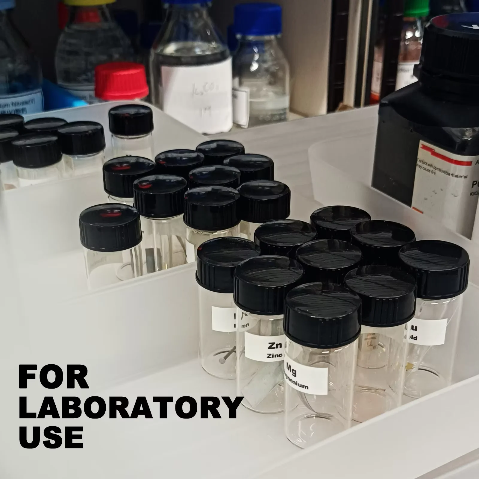 Glass Sample Vials,Wide Mouth Glass Bottle Boro 3.3 with Black Cap &Phi;47mm for Laboratory,reagents Bottle,Leaf teas, Spices,Herbs
