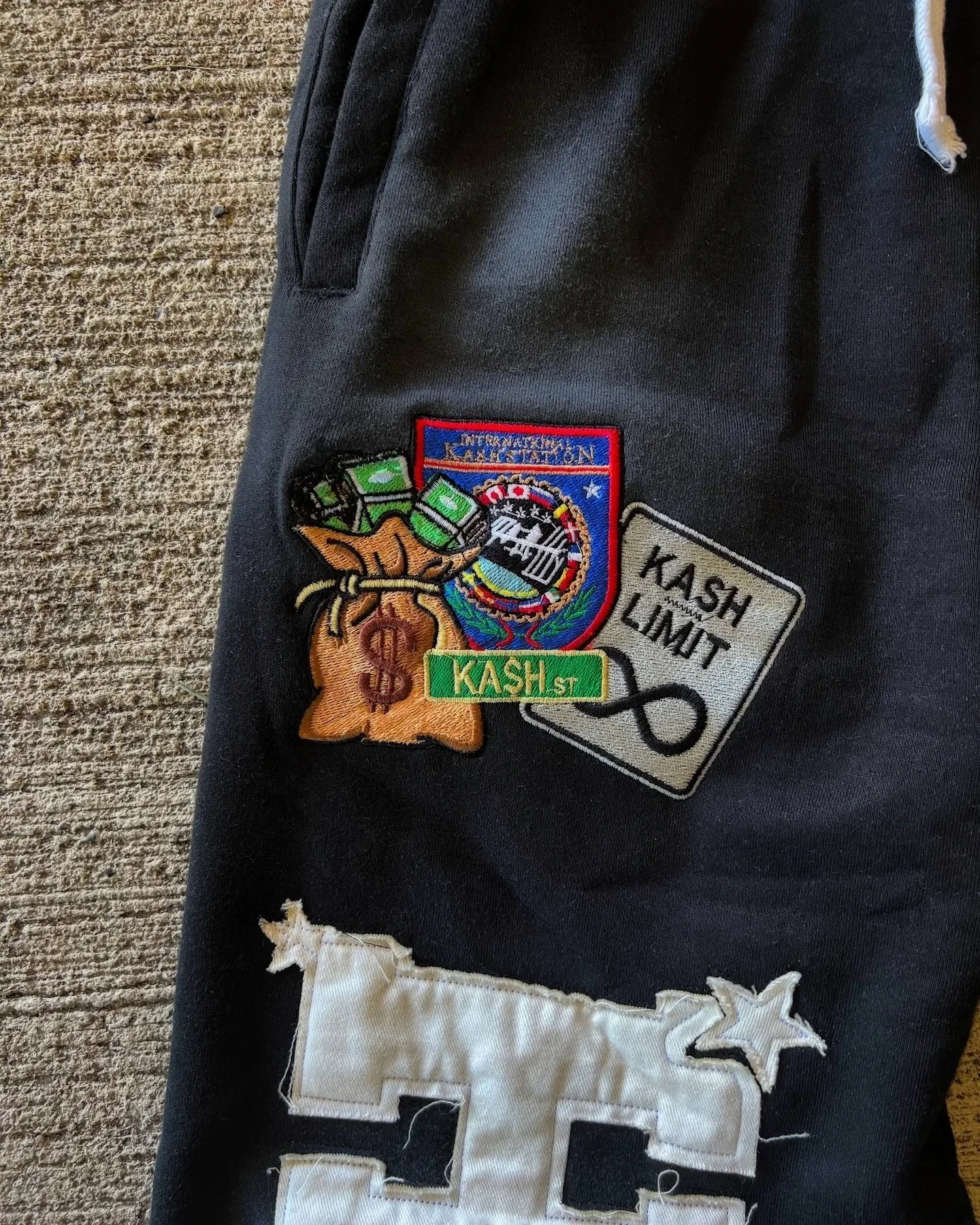 Pantaloni sportivi da uomo da donna americana Y2K Abbigliamento Hip Hop Patch Lettera Patch Pantaloni larghi Pantaloni da jogging con coulisse Punk Rock 4