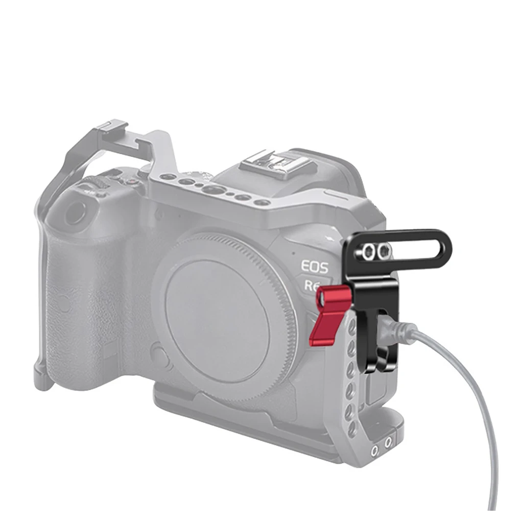 Morsetto Per Cavo Fotocamera Hdmi-Compatibile Per Sony A72 A73 Cage Rig Plate Clip Per Filo Regolabile Organizer Mount 1/4 "Viti Accessori