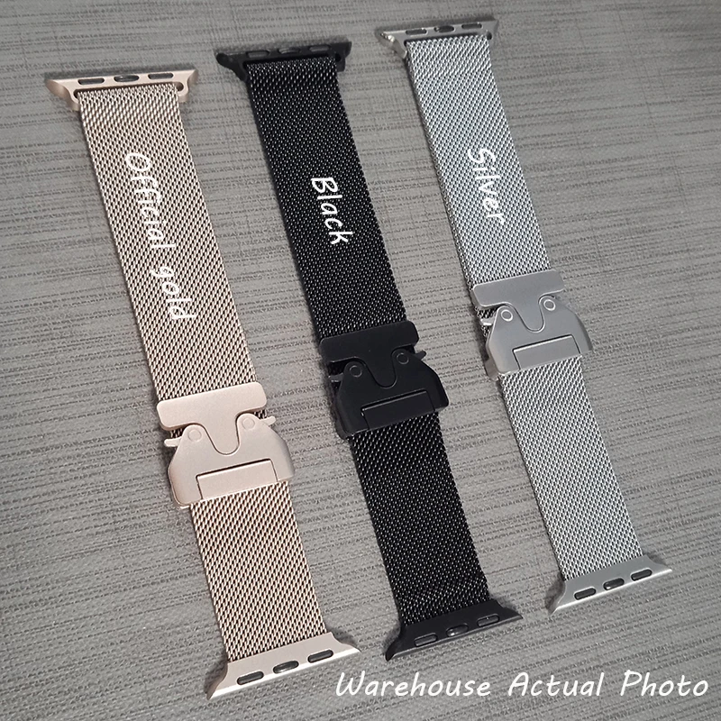 Elegant Metal Loop Bracelet for Apple Watch Series - Premium Quality Band