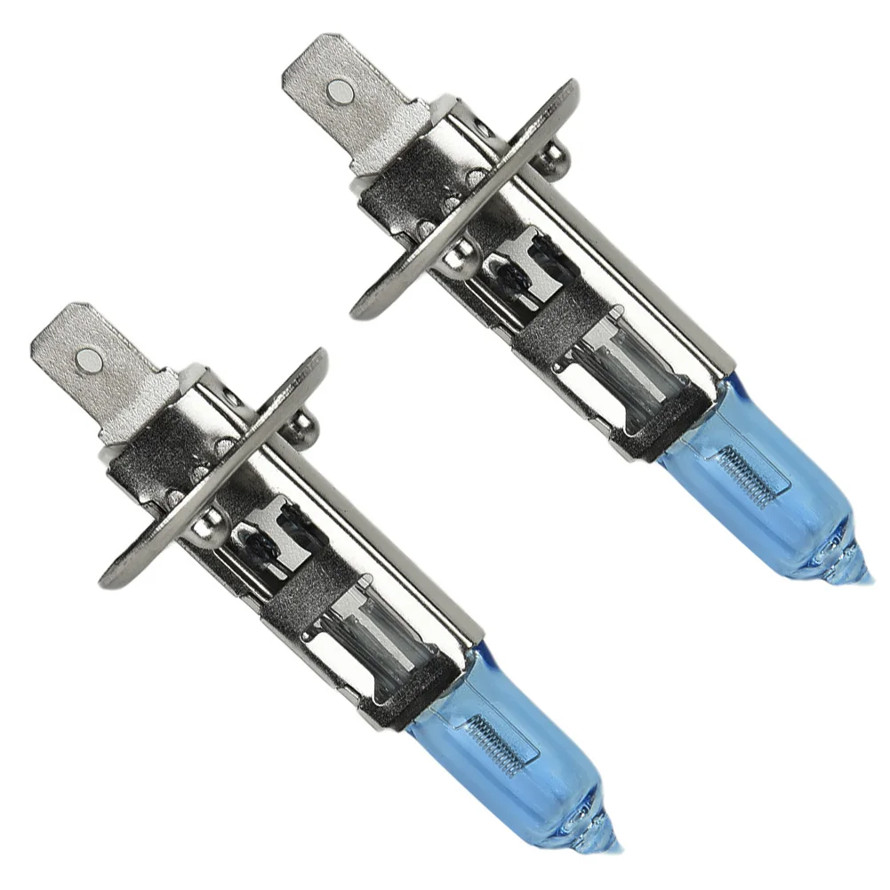 

Parts Halogen Headlights Super Bright White Car H1 Lamp Replacement Set 12V 6000K Accessories Durable Portable