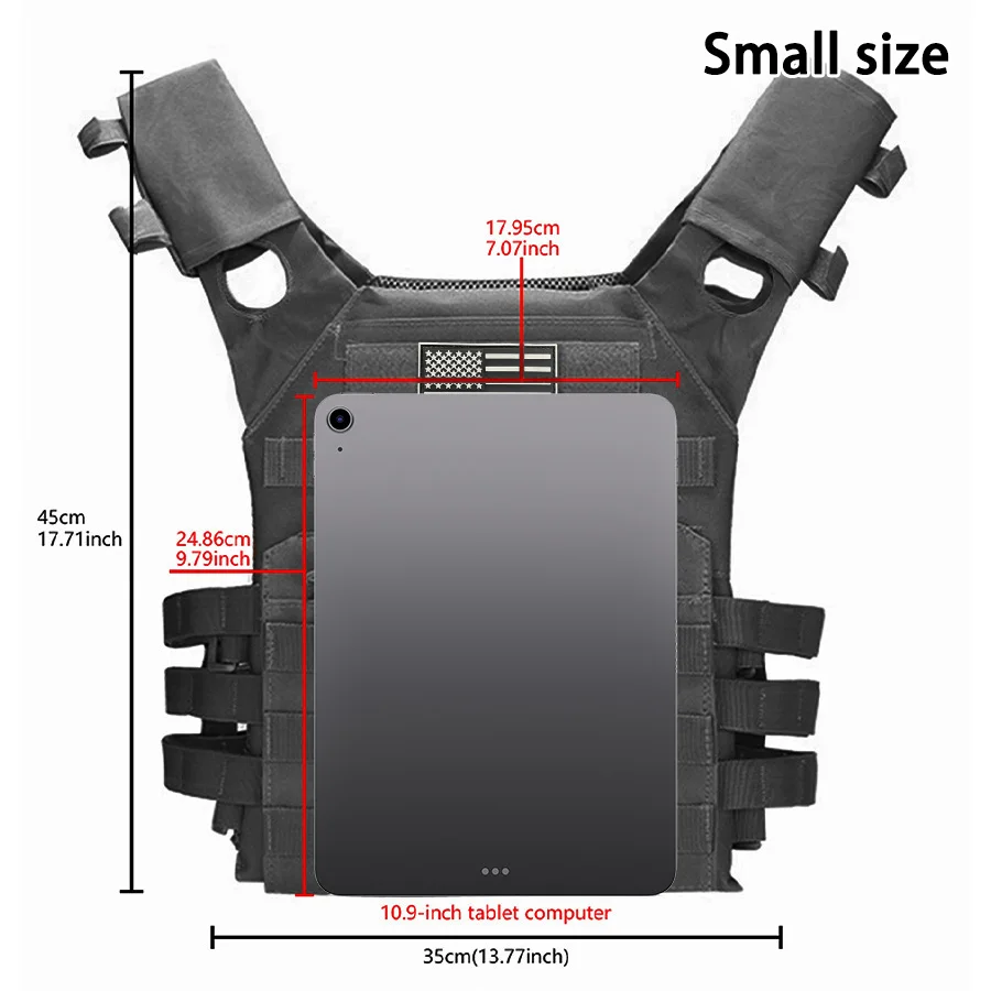US Flag Emblem Tactical Vest 3